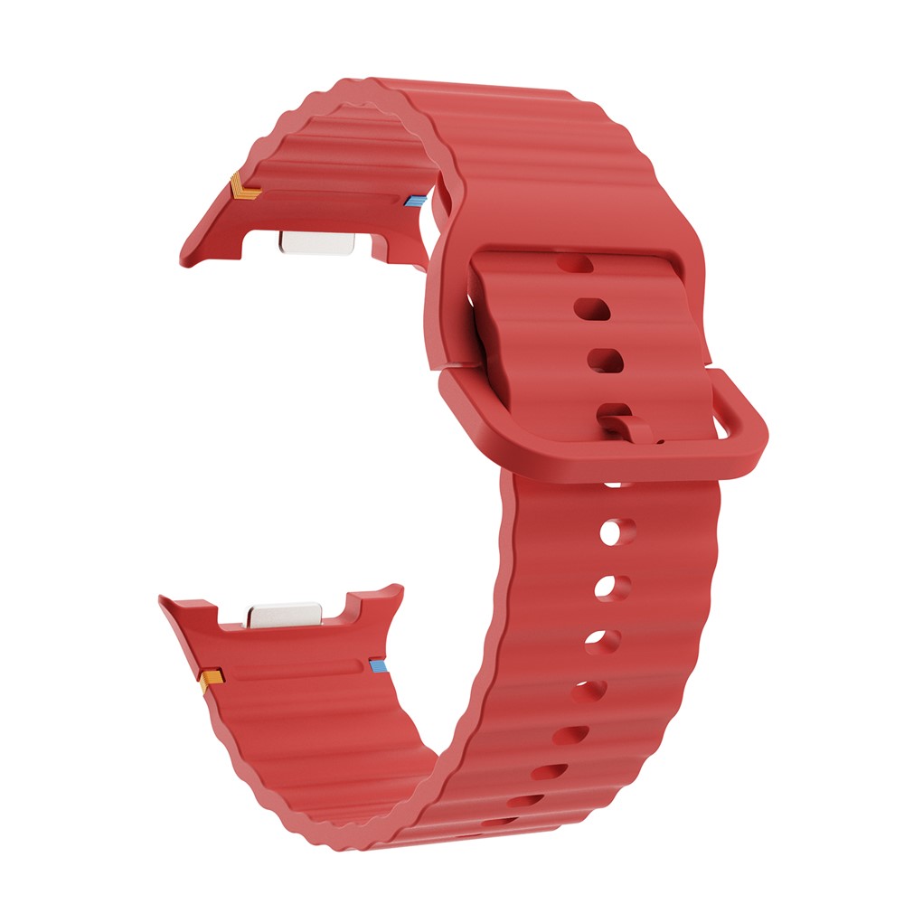KALEBOL KALEBOL Galaxy Watch 8 46/44/40 mm Armband Wave Röd - Teknikhallen.se