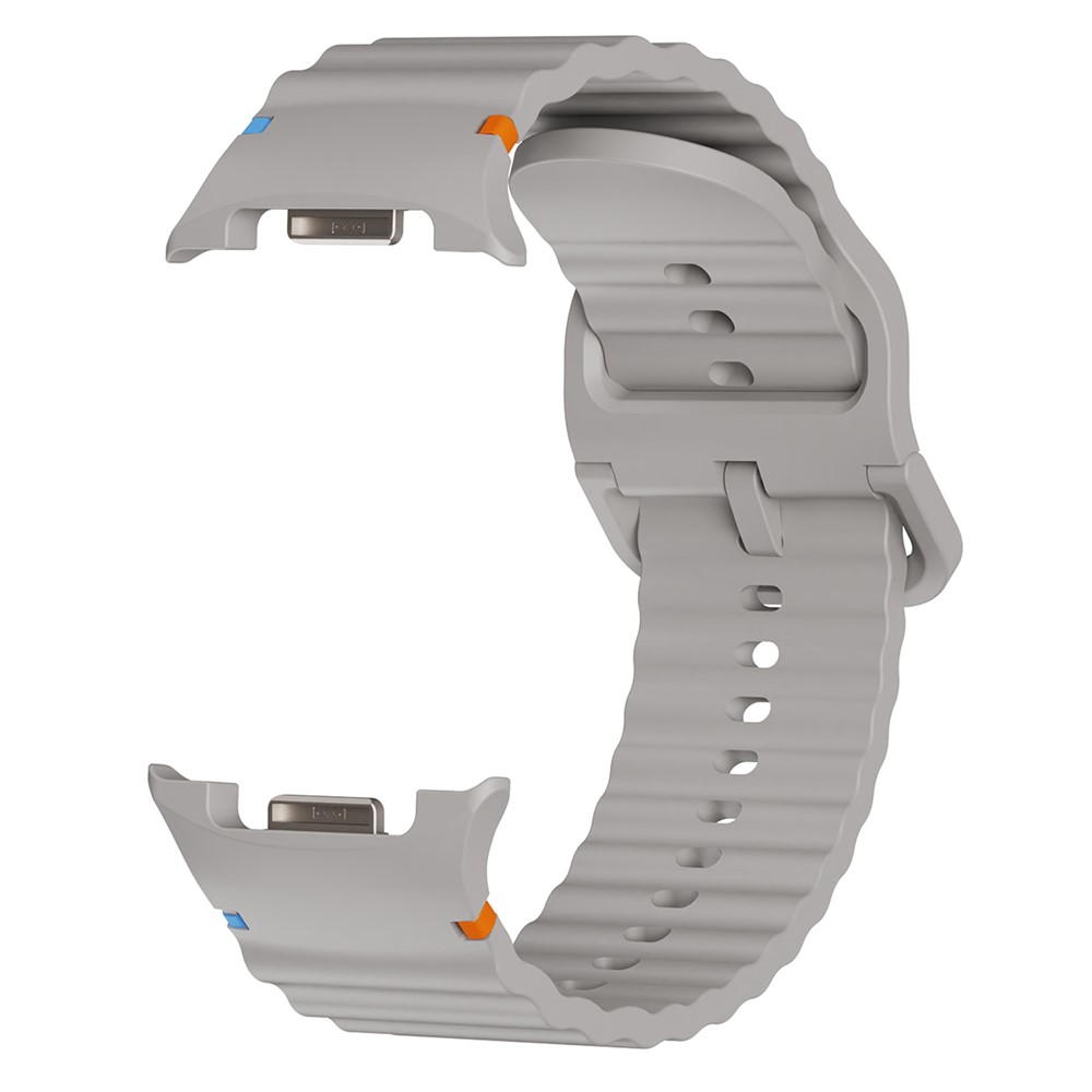 KALEBOL KALEBOL Galaxy Watch 8 46/44/40 mm Armband Wave Grå - Teknikhallen.se