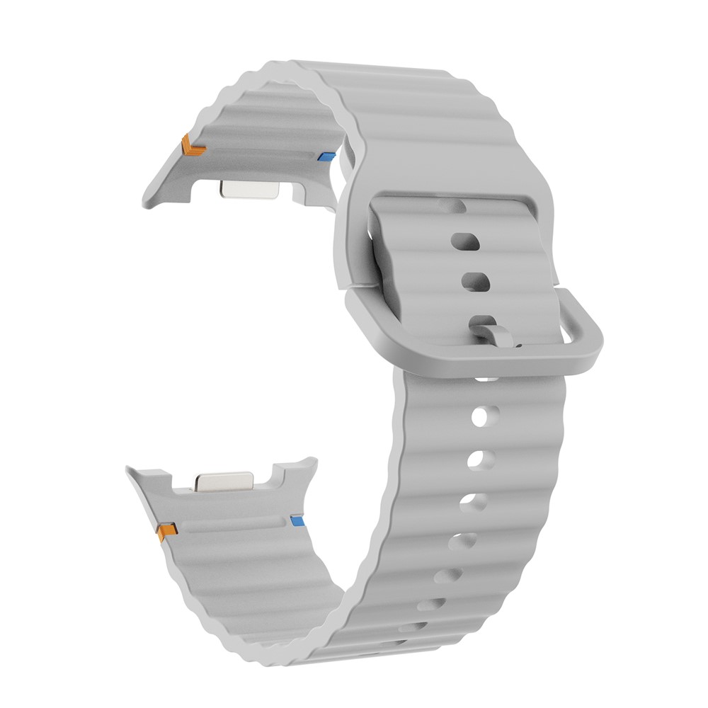 KALEBOL KALEBOL Galaxy Watch 8 46/44/40 mm Armband Wave Grå - Teknikhallen.se