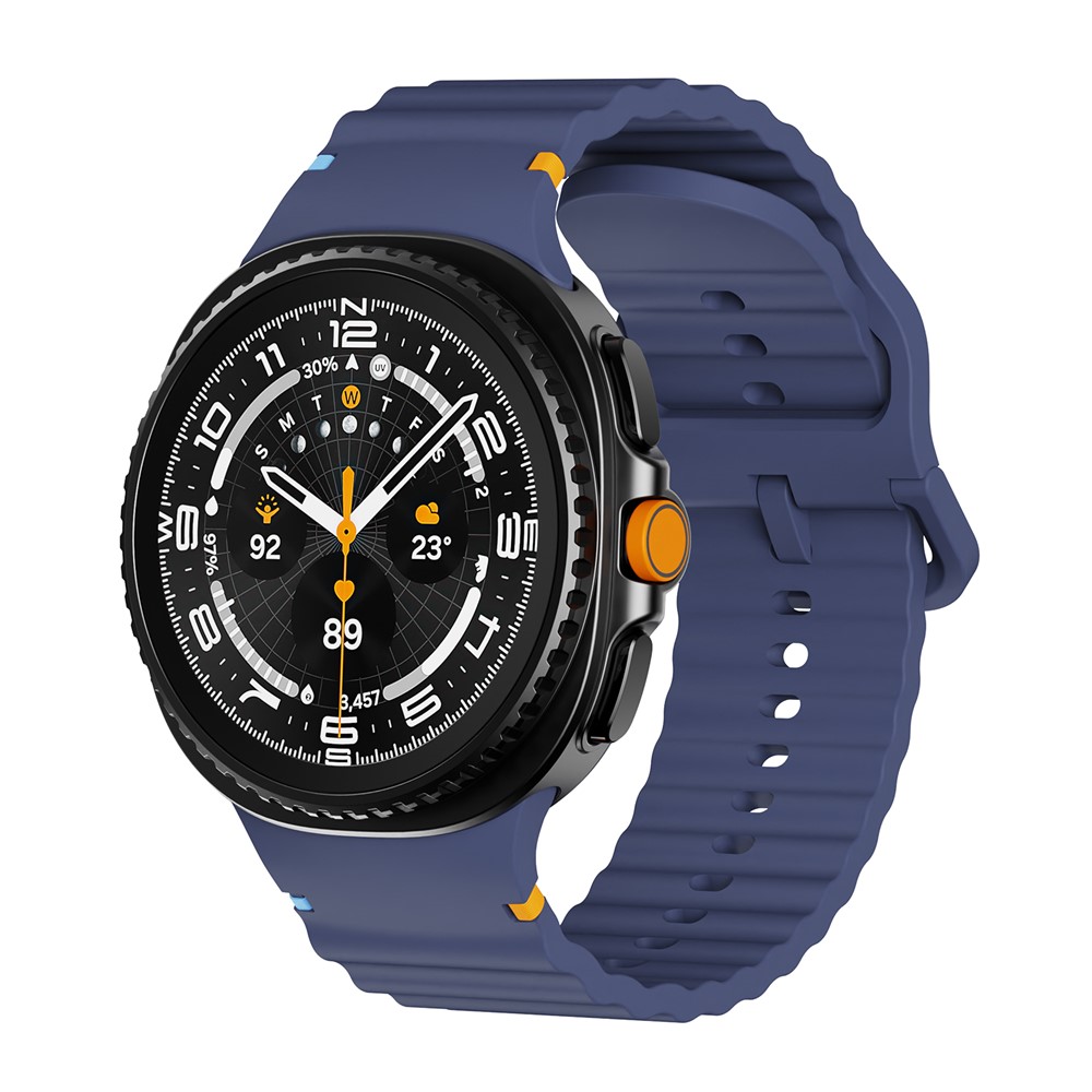 KALEBOL KALEBOL Galaxy Watch 8 46/44/40 mm Armband Wave Mörk Blå - Teknikhallen.se