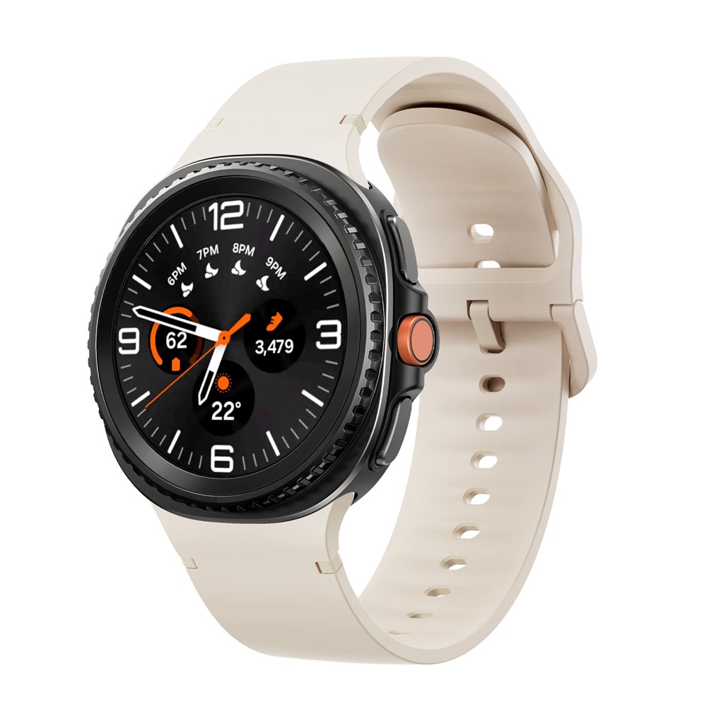 KALEBOL KALEBOL Galaxy Watch 8 46/44/40 mm Armband Silikon Beige - Teknikhallen.se