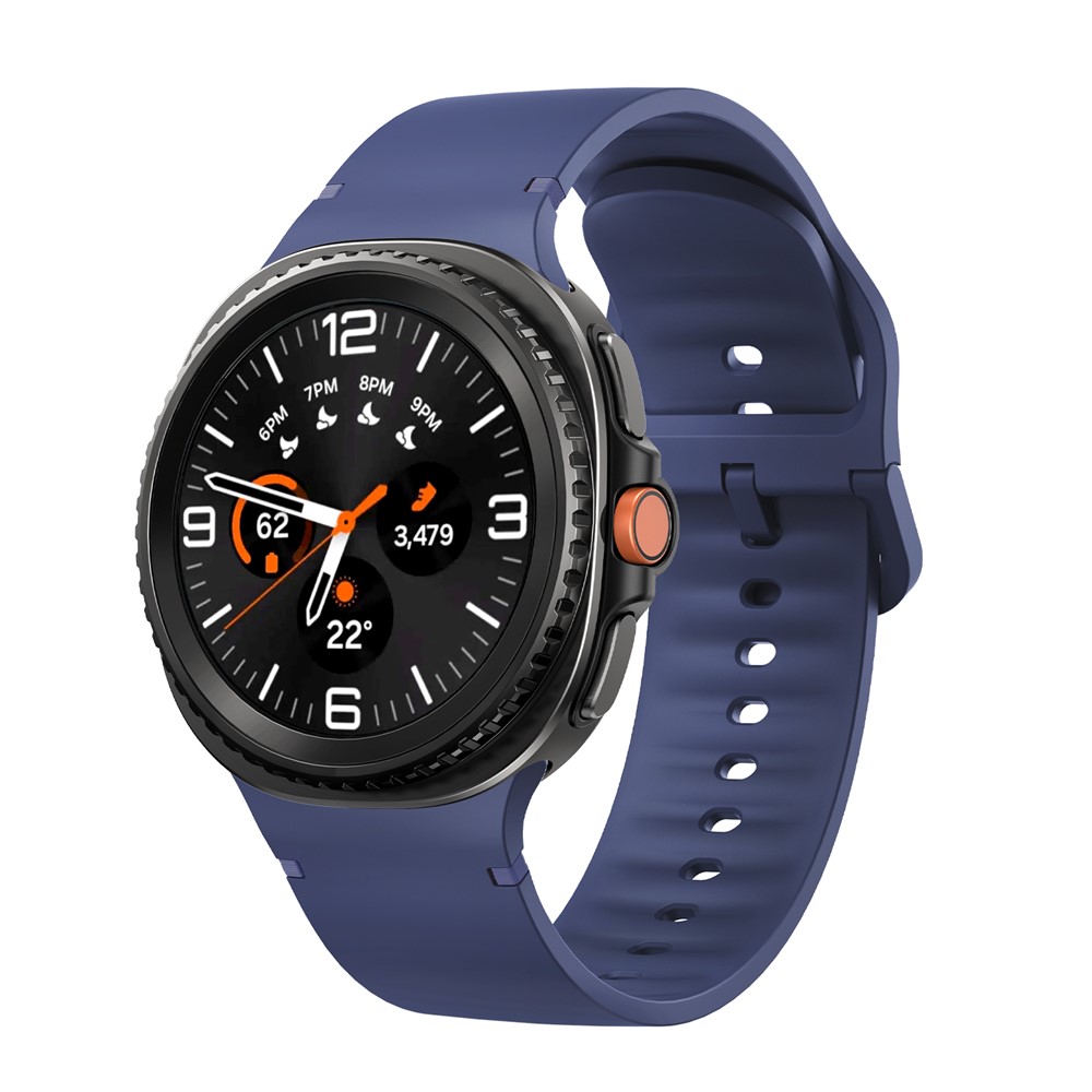 KALEBOL KALEBOL Galaxy Watch 8 46/44/40 mm Armband Silikon Mörk Blå - Teknikhallen.se