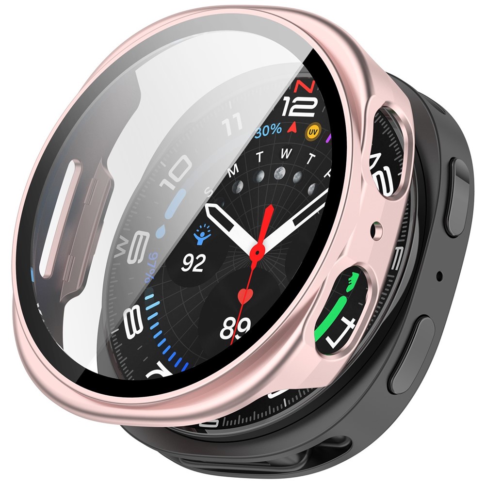  Samsung Galaxy Watch 8 44 mm Skal Med Skärmskydd Rosa - Teknikhallen.se