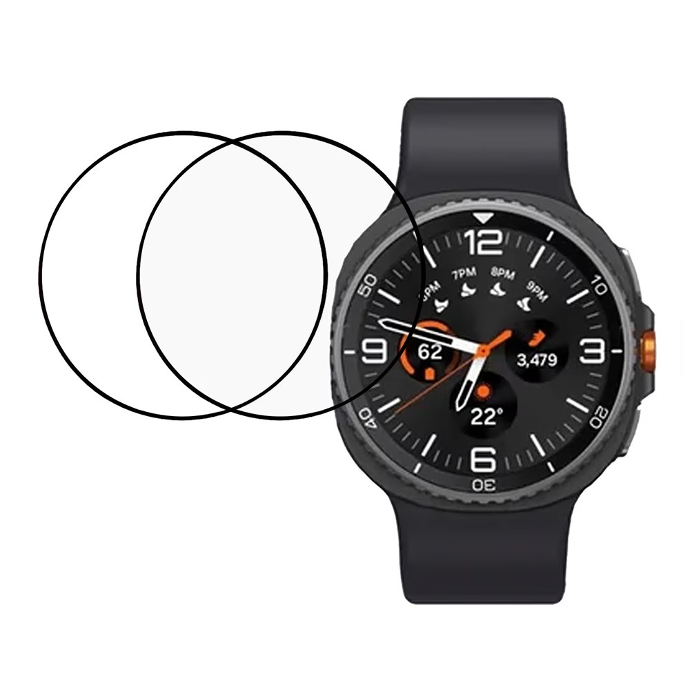  Samsung Galaxy Watch 8 46 mm 2-PACK Skärmskydd - Teknikhallen.se