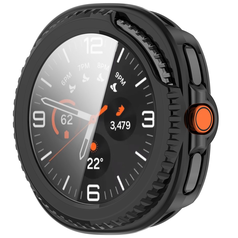  Samsung Galaxy Watch 8 46 mm Skal Med Skärmskydd Svart - Teknikhallen.se