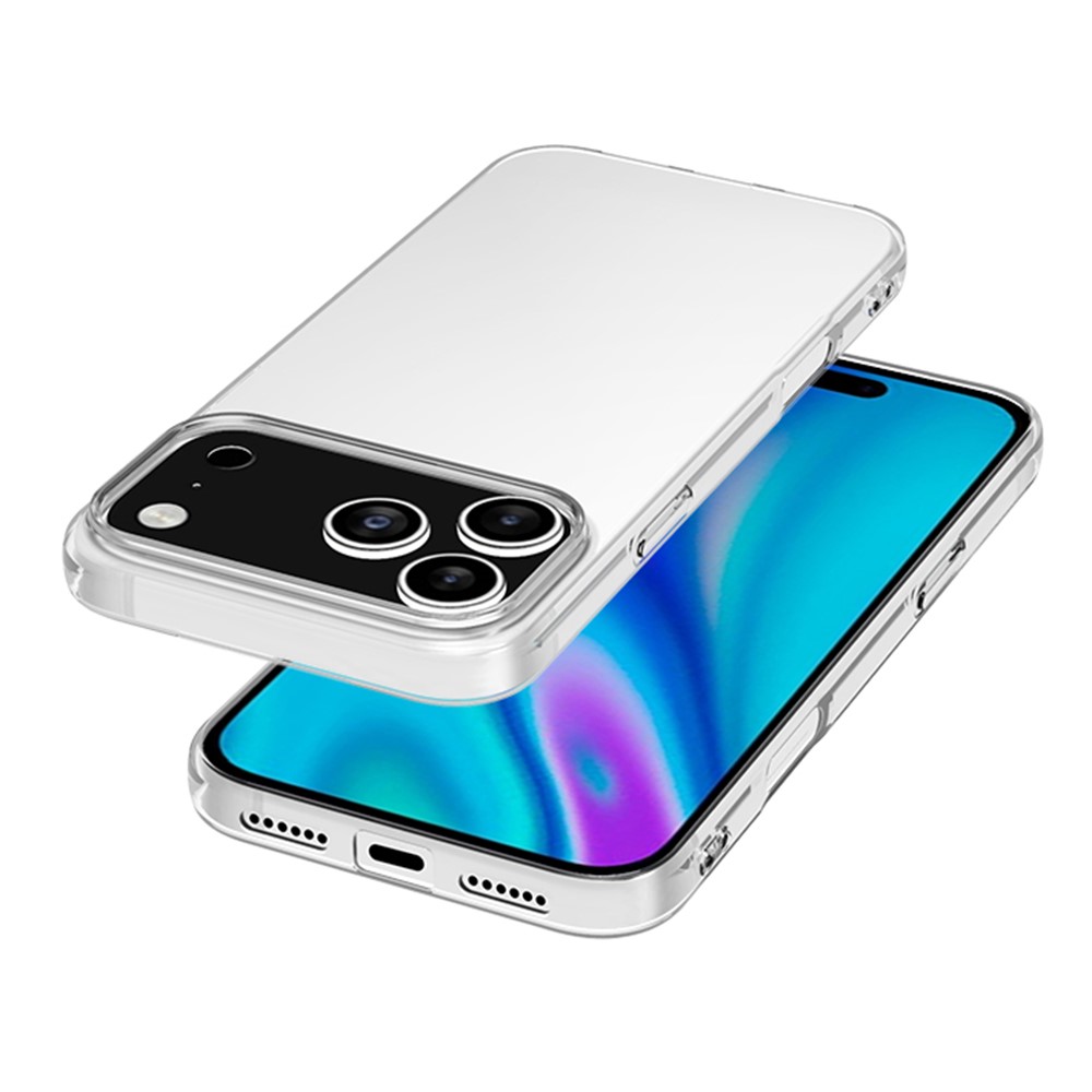  iPhone 17 Pro Skal Slim Fit TPU Transparent - Teknikhallen.se