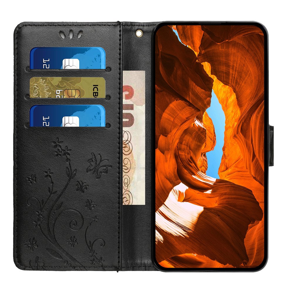  iPhone 17 Pro Fodral Med Blommigt Tryck Svart - Teknikhallen.se