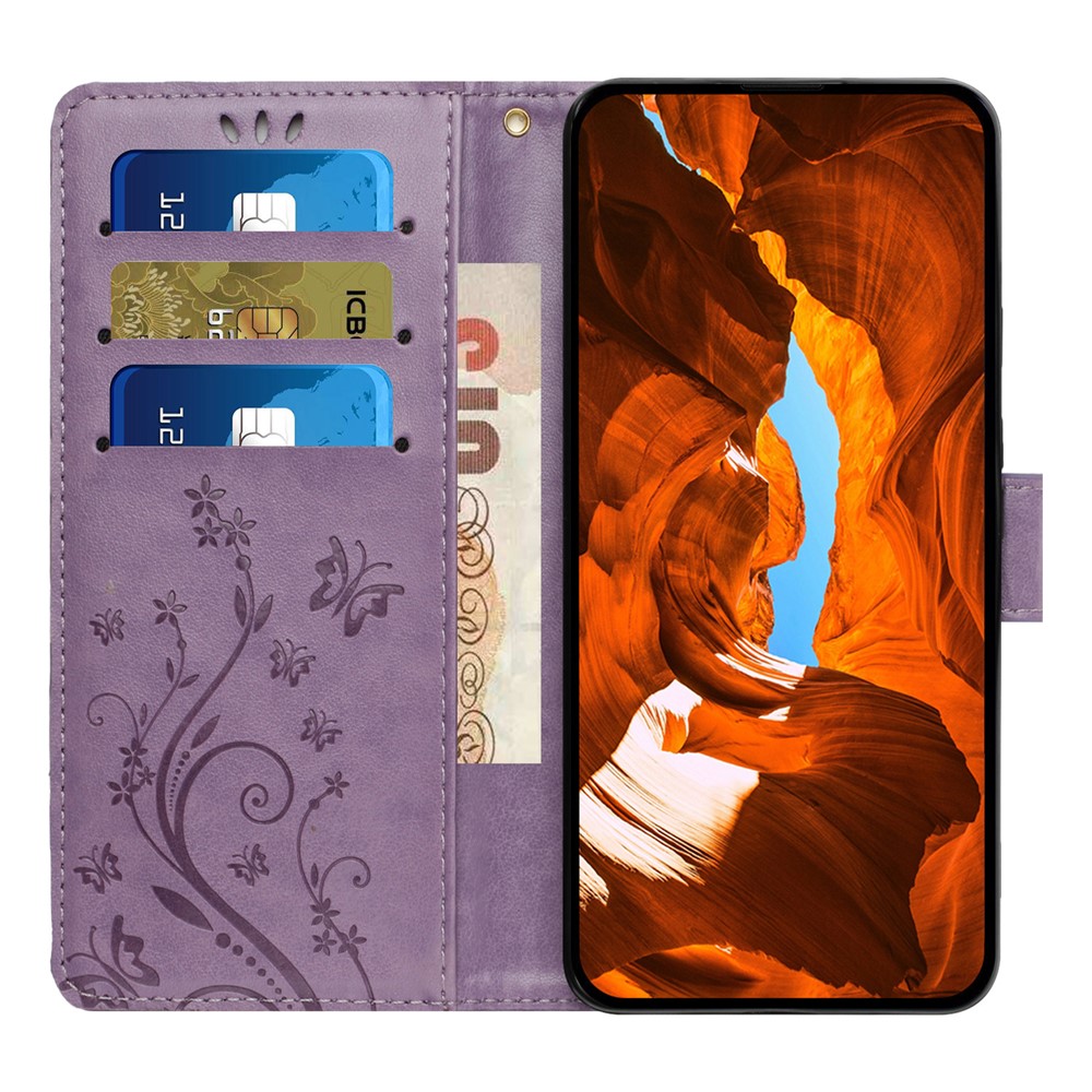  iPhone 17 Pro Fodral Med Blommigt Tryck Lila - Teknikhallen.se