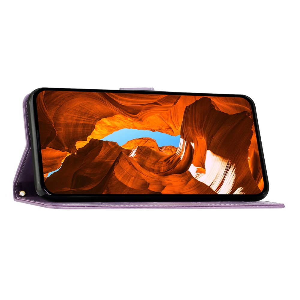  iPhone 17 Pro Fodral Med Blommigt Tryck Lila - Teknikhallen.se