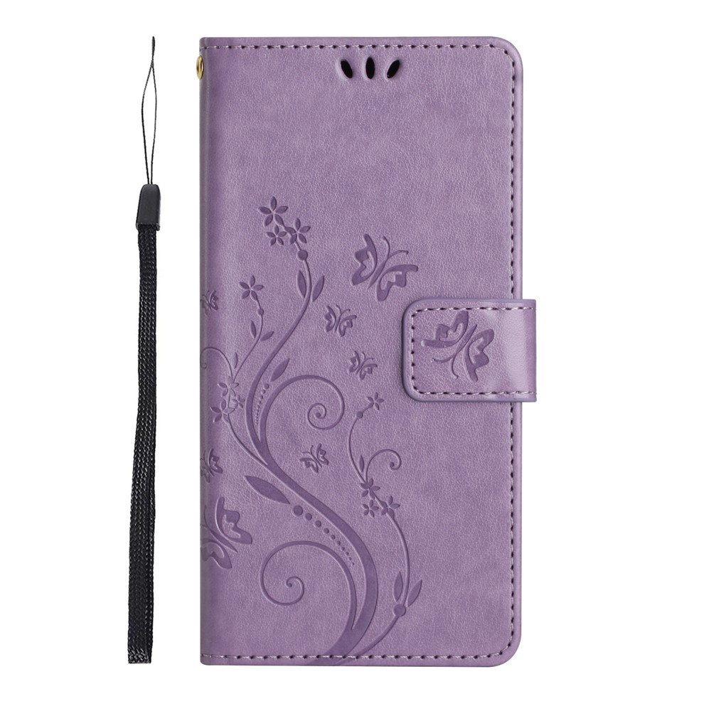  iPhone 17 Pro Fodral Med Blommigt Tryck Lila - Teknikhallen.se