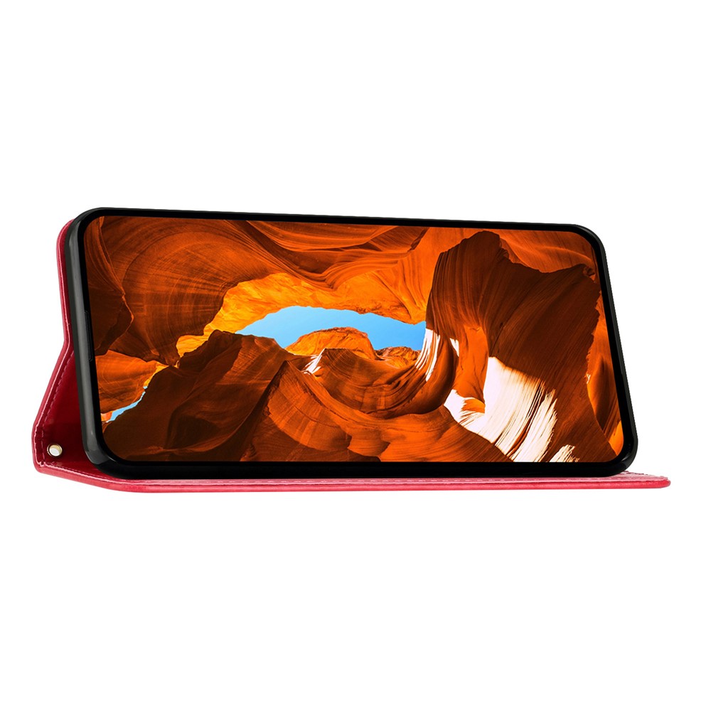  iPhone 17 Pro Fodral Med Blommigt Tryck Röd - Teknikhallen.se