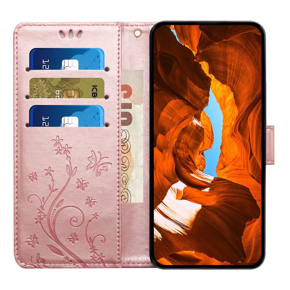  iPhone 17 Pro Fodral Med Blommigt Tryck Roséguld - Teknikhallen.se