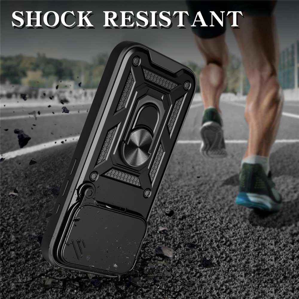  iPhone 17 Pro Skal CamShield Ring Hybrid Svart - Teknikhallen.se