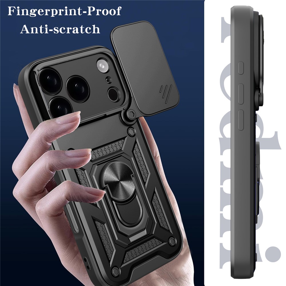  iPhone 17 Pro Skal CamShield Ring Hybrid Grön - Teknikhallen.se