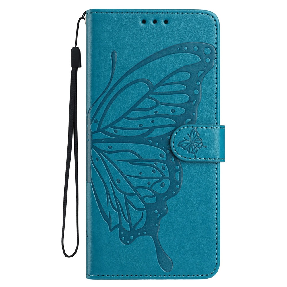  iPhone 17 Pro Fodral Med Fjäril Tryck Blå - Teknikhallen.se