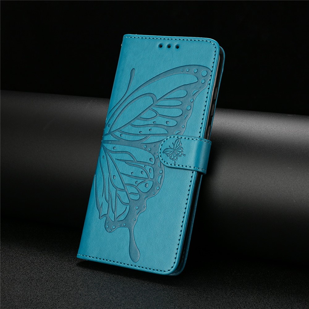  iPhone 17 Pro Fodral Med Fjäril Tryck Blå - Teknikhallen.se