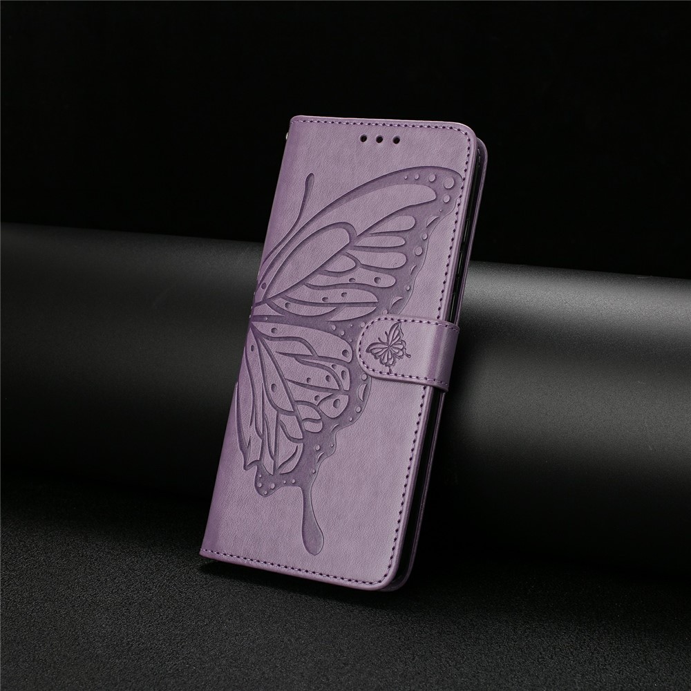  iPhone 17 Pro Fodral Med Fjäril Tryck Lila - Teknikhallen.se