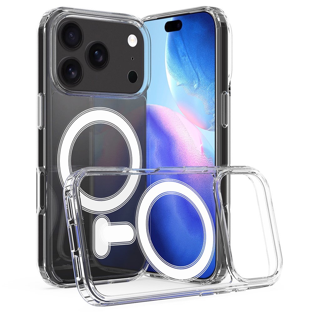  iPhone 17 Pro Skal MagSafe TPU / Akryl Transparent - Teknikhallen.se