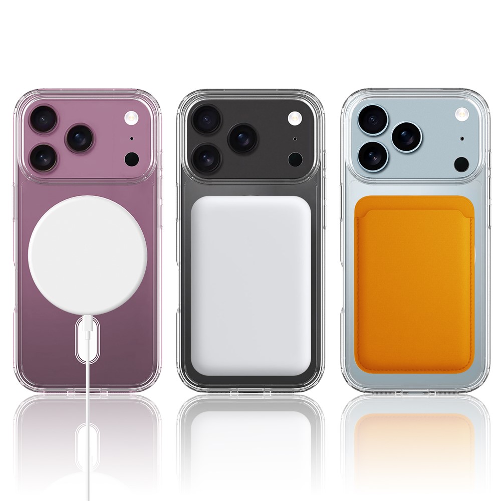 iPhone 17 Pro Skal MagSafe TPU / Akryl Transparent - Teknikhallen.se