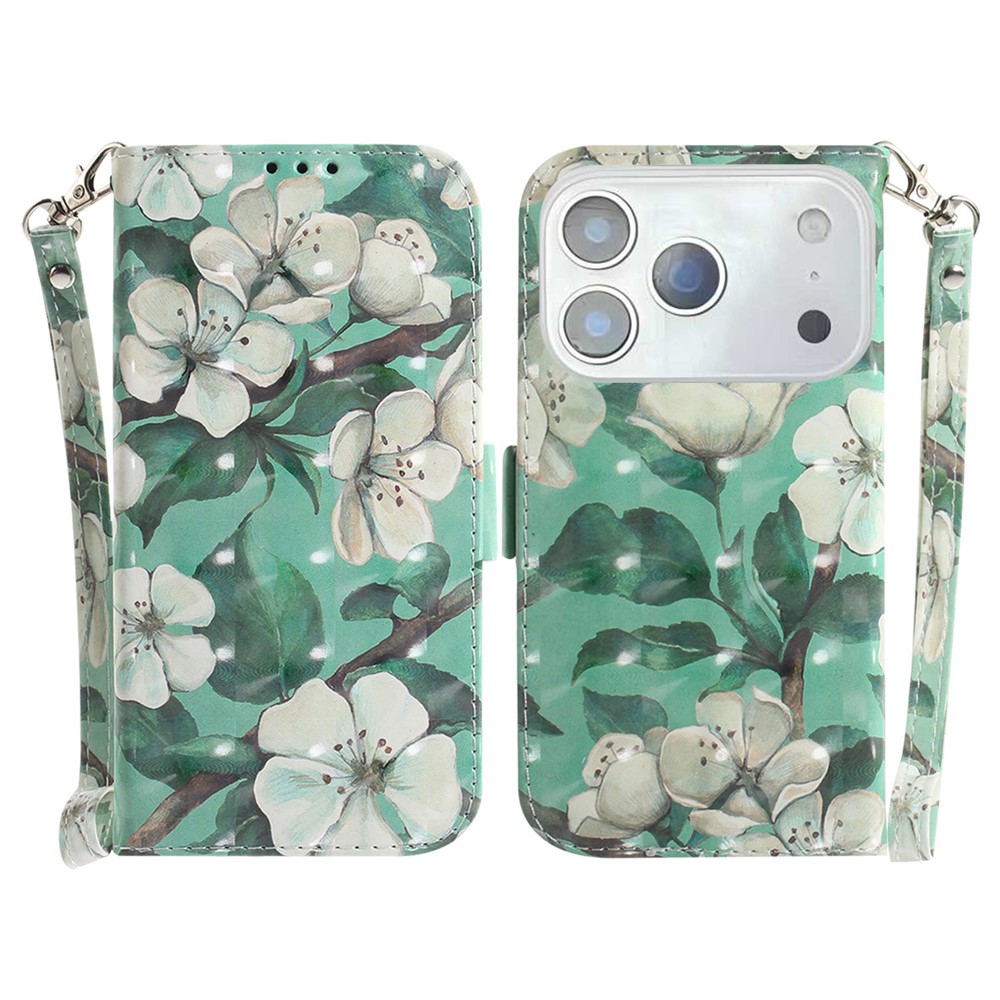  iPhone 17 Pro Fodral Med Tryck Blommor - Teknikhallen.se