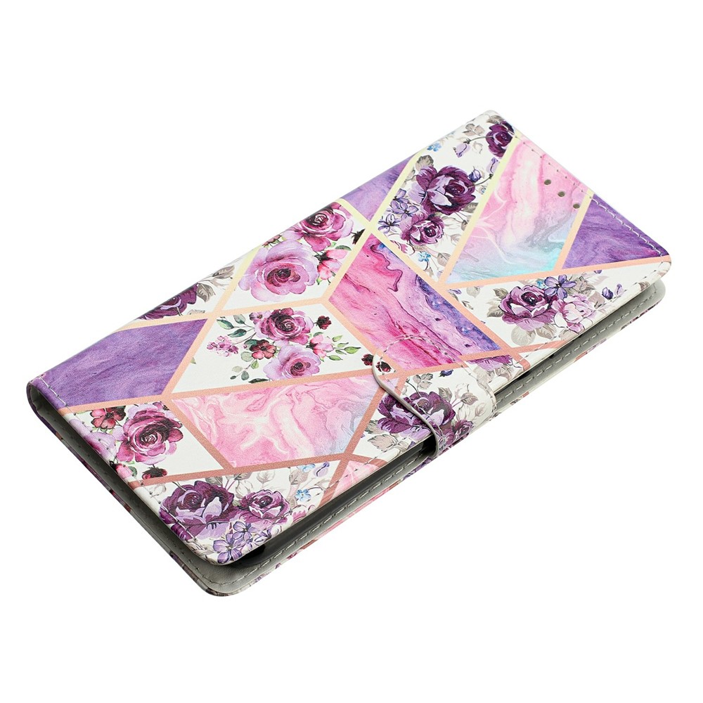  iPhone 17 Pro Fodral Med Tryck Lila Blommor - Teknikhallen.se