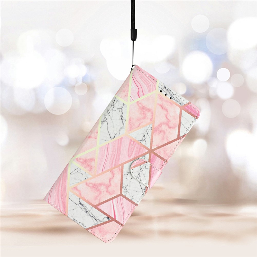  iPhone 17 Pro Fodral Med Tryck Rosa Marmor - Teknikhallen.se
