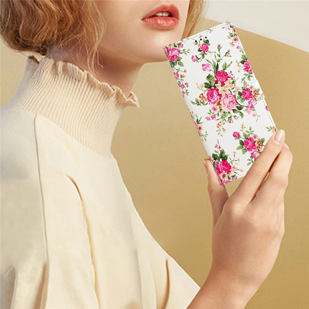  iPhone 17 Pro Fodral Med Tryck Rosa Blommor - Teknikhallen.se