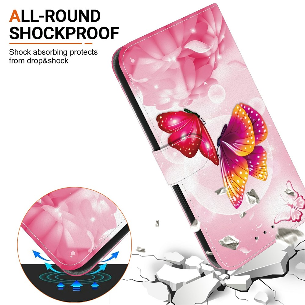  iPhone 17 Pro Fodral Med Tryck Rosa Fjärilar - Teknikhallen.se