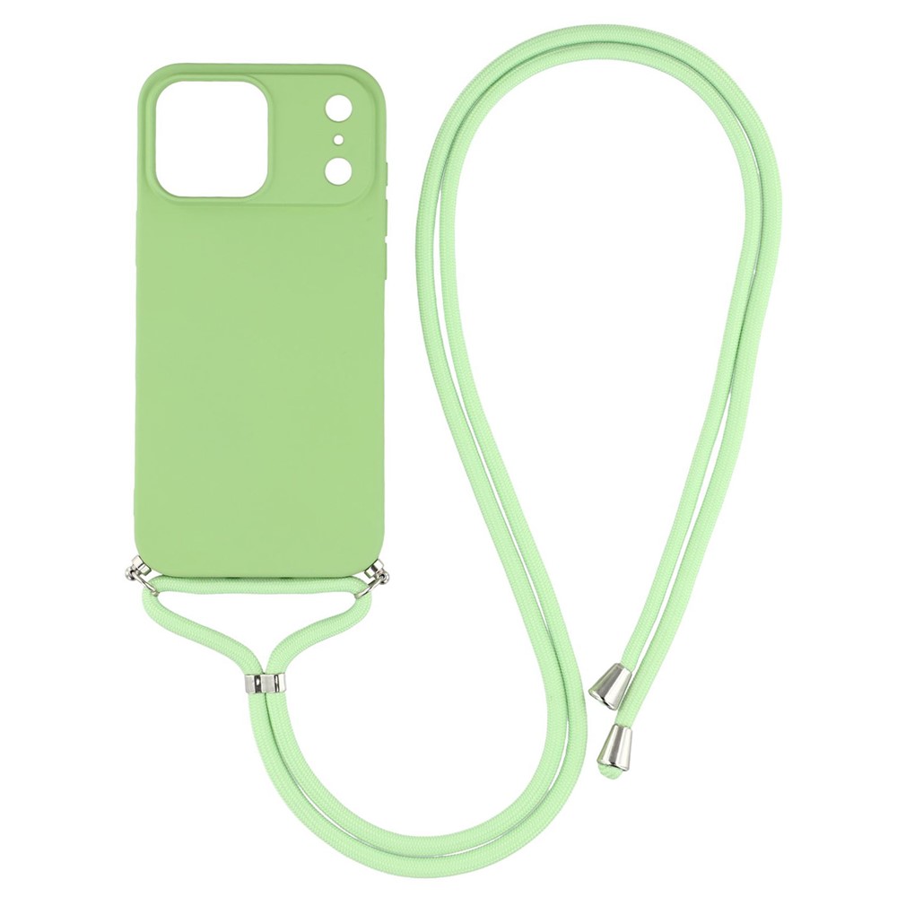  iPhone 17 Pro Skal Med Mobilsnöre TPU Grön - Teknikhallen.se