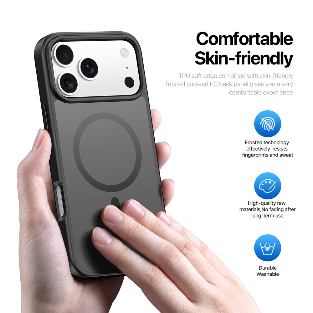 DUX DUCIS DUX DUCIS iPhone 17 Pro Skal MagSafe Yind Series Svart - Teknikhallen.se