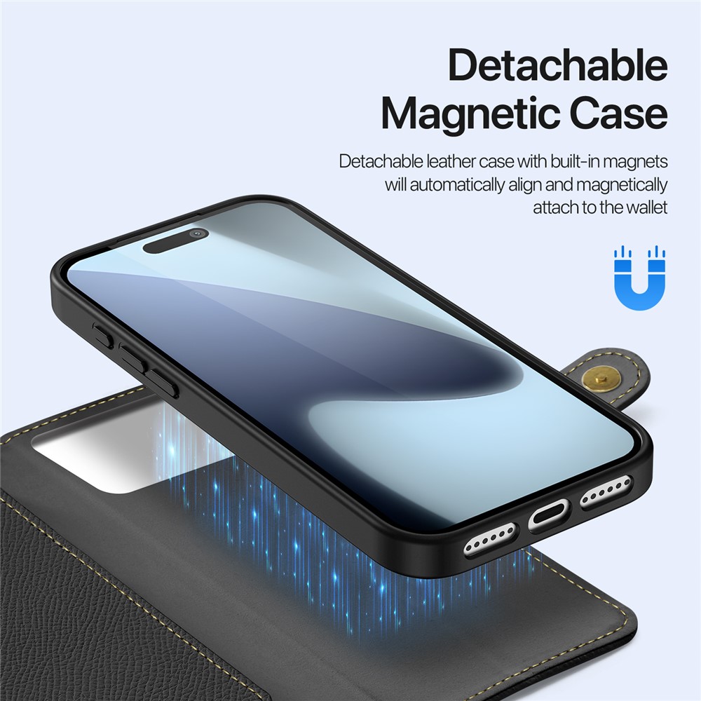 DUX DUCIS DUX DUCIS iPhone 17 Pro 2in1 Magnet Fodral Lawa Series Svart - Teknikhallen.se