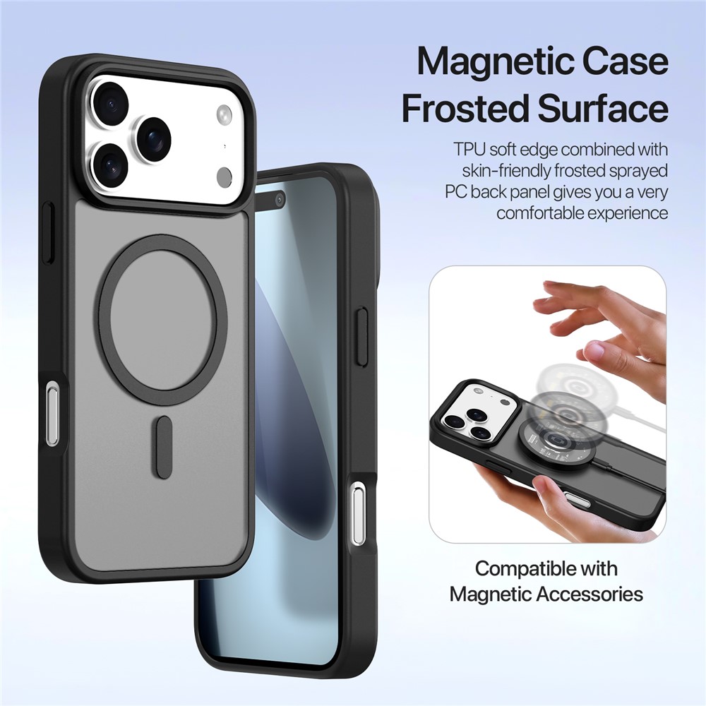 DUX DUCIS DUX DUCIS iPhone 17 Pro 2in1 Magnet Fodral Lawa Series Svart - Teknikhallen.se