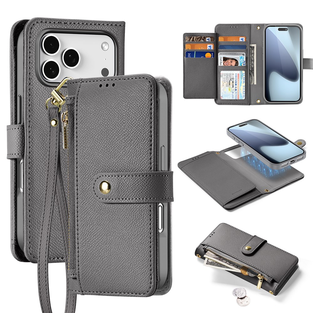 DUX DUCIS DUX DUCIS iPhone 17 Pro 2in1 Magnet Fodral Lawa Series Grå - Teknikhallen.se
