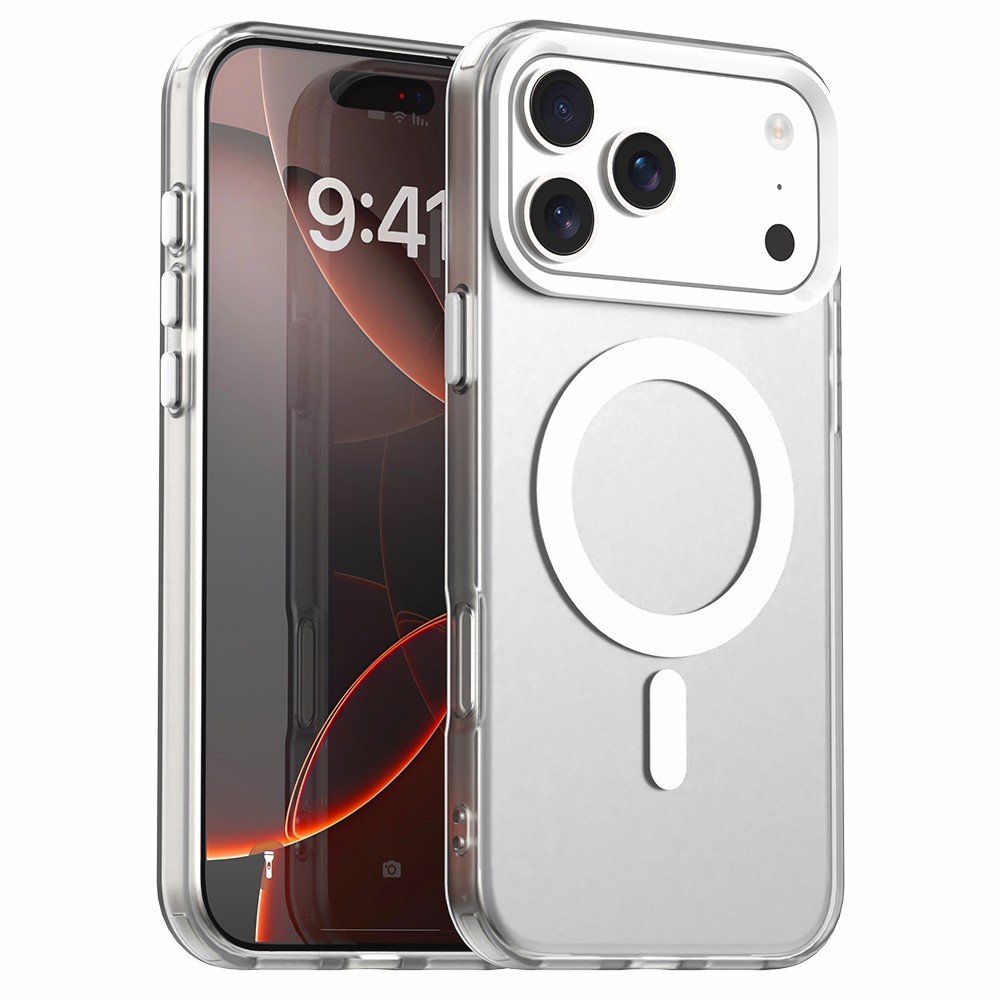  iPhone 17 Pro Skal MagSafe Hybrid Vit - Teknikhallen.se