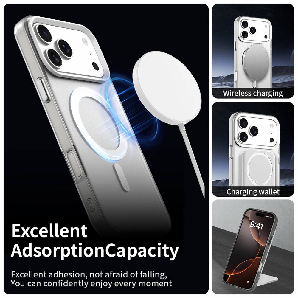  iPhone 17 Pro Skal MagSafe Hybrid Vit - Teknikhallen.se
