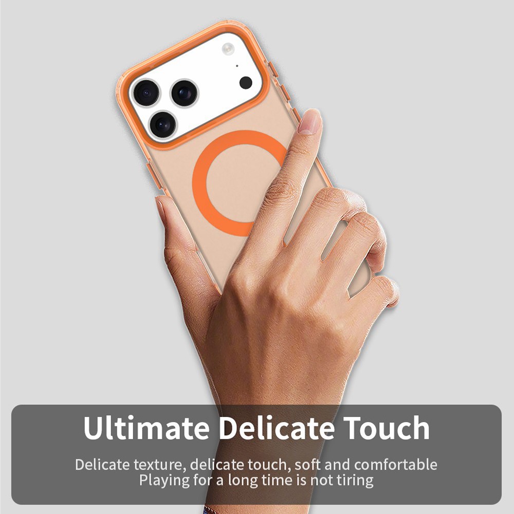  iPhone 17 Pro Skal MagSafe Hybrid Orange - Teknikhallen.se