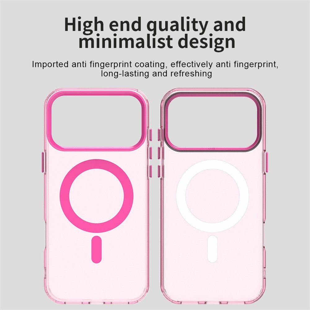  iPhone 17 Pro Skal MagSafe Hybrid Rosa - Teknikhallen.se