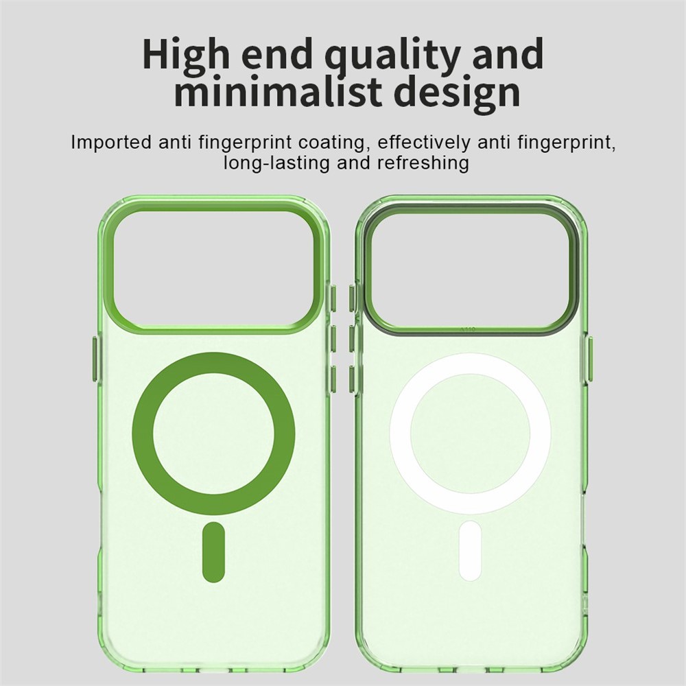  iPhone 17 Pro Skal MagSafe Hybrid Grön - Teknikhallen.se