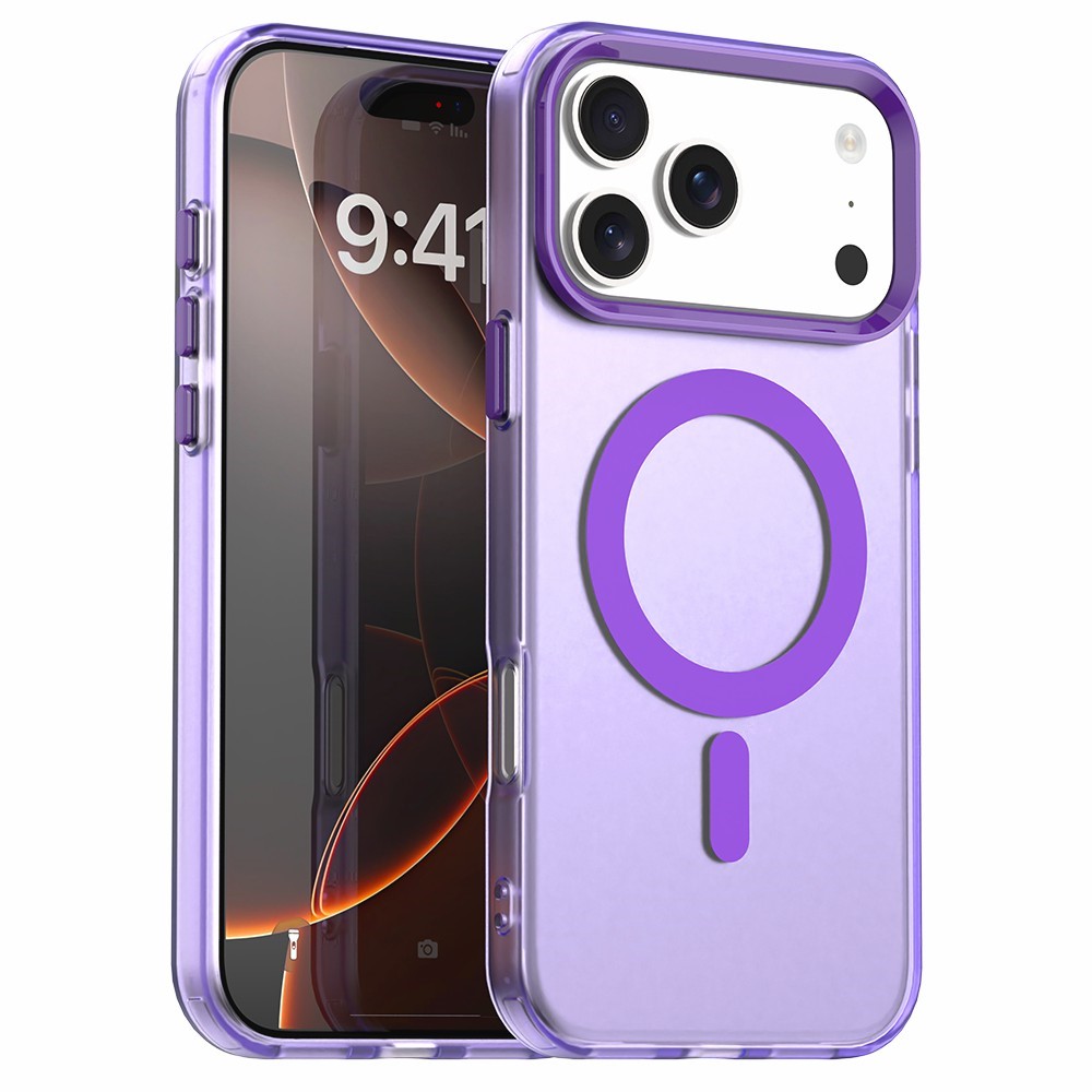  iPhone 17 Pro Skal MagSafe Hybrid Lila - Teknikhallen.se