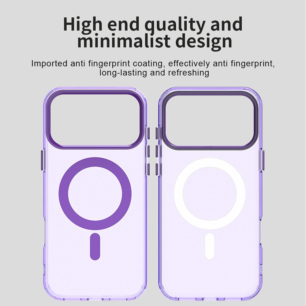  iPhone 17 Pro Skal MagSafe Hybrid Lila - Teknikhallen.se