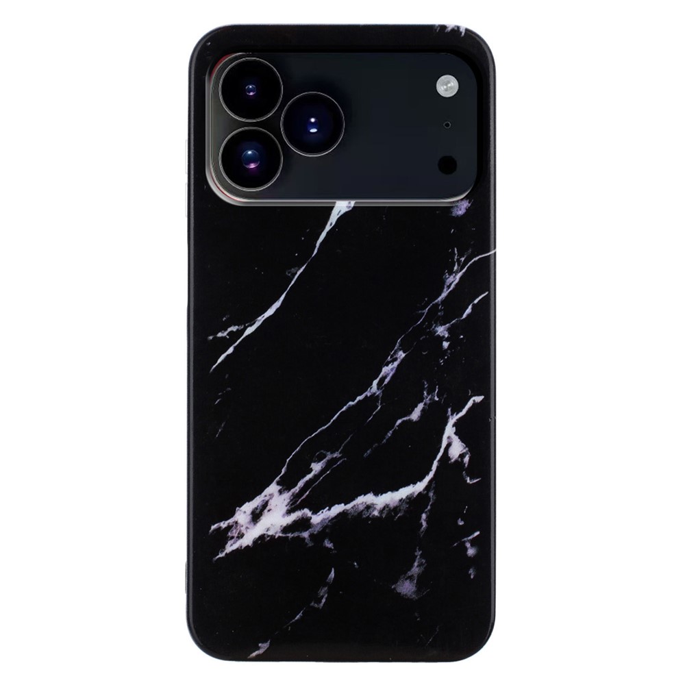  iPhone 17 Pro Skal TPU Marmor Svart - Teknikhallen.se