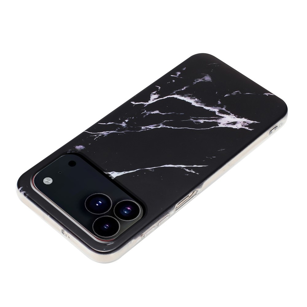  iPhone 17 Pro Skal TPU Marmor Svart - Teknikhallen.se