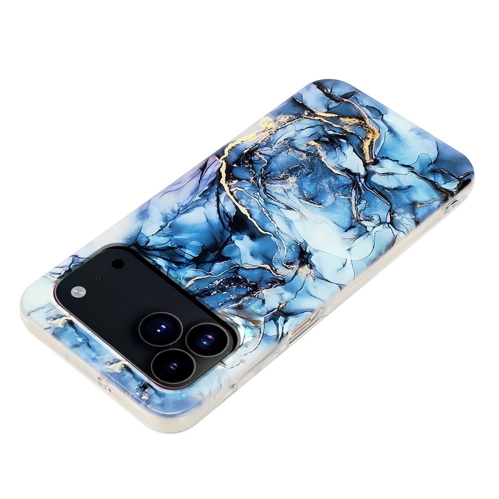  iPhone 17 Pro Skal TPU Marmor Grå - Teknikhallen.se
