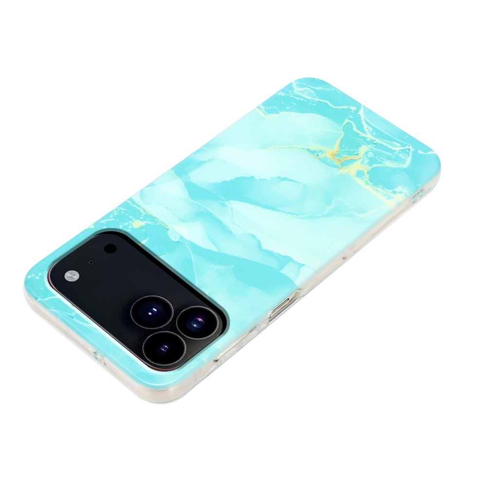  iPhone 17 Pro Skal TPU Marmor Grön - Teknikhallen.se