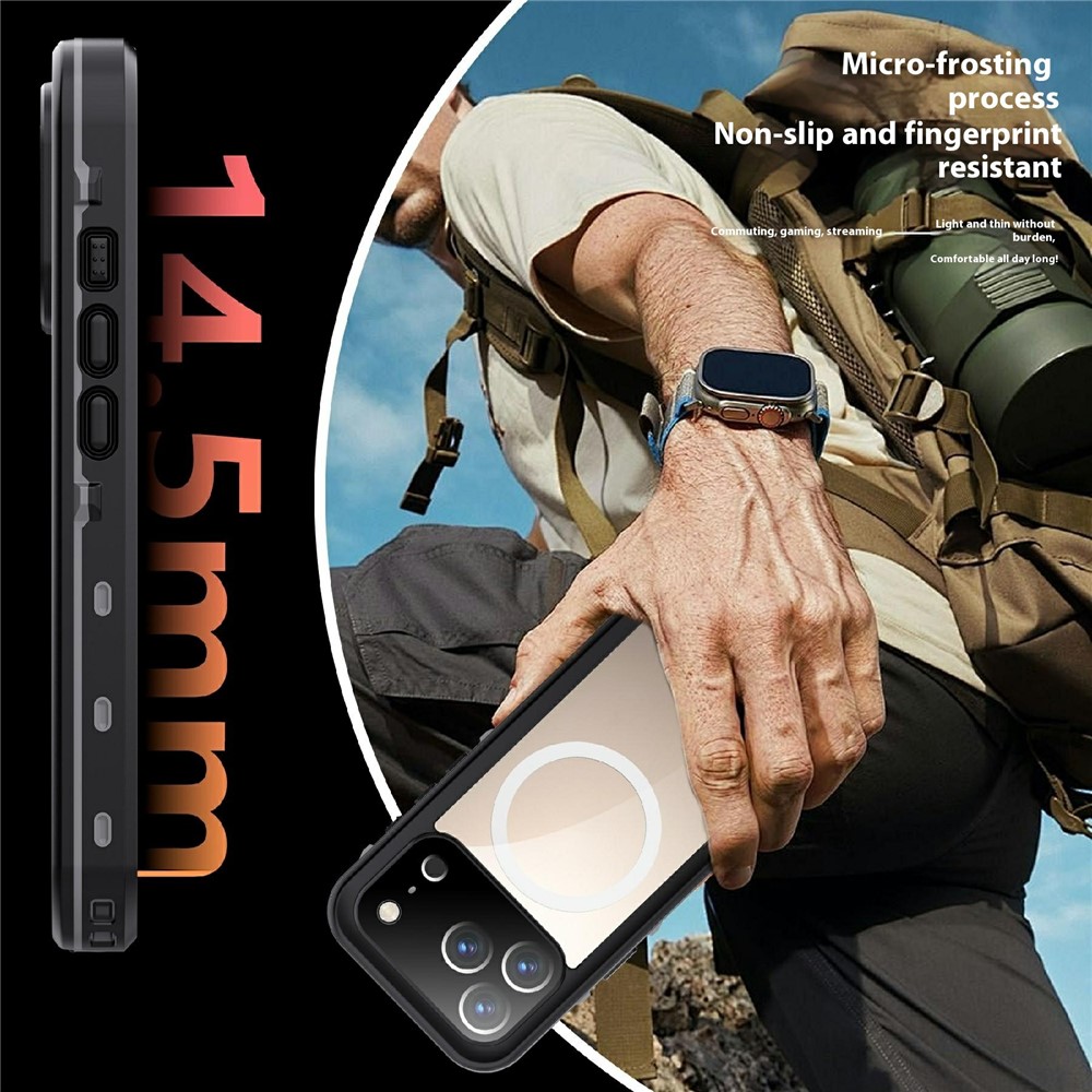 ShellBox ShellBox iPhone 17 Pro MagSafe IP68 Vattentät Skal Svart - Teknikhallen.se