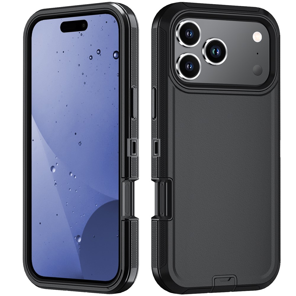  iPhone 17 Pro Skal Extreme Shockproof Hybrid Svart - Teknikhallen.se