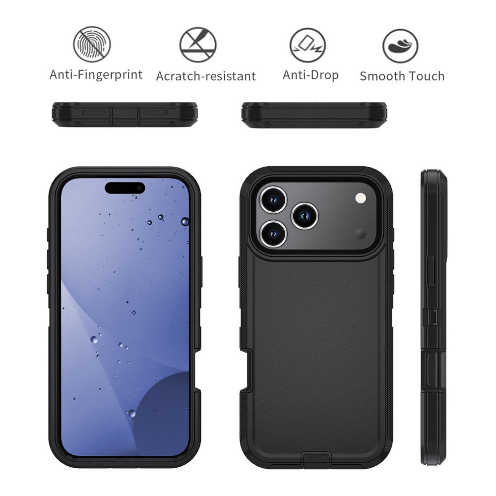  iPhone 17 Pro Skal Extreme Shockproof Hybrid Svart - Teknikhallen.se