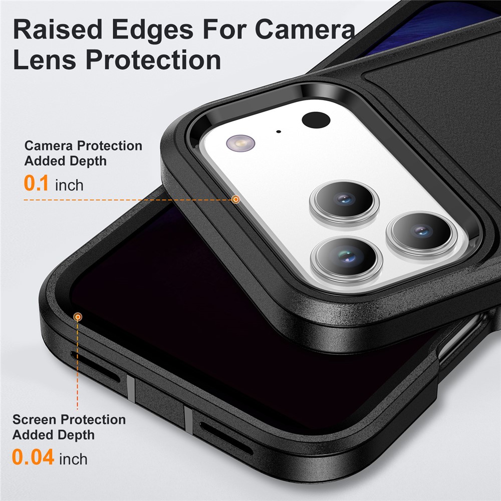  iPhone 17 Pro Skal Extreme Shockproof Hybrid Svart - Teknikhallen.se