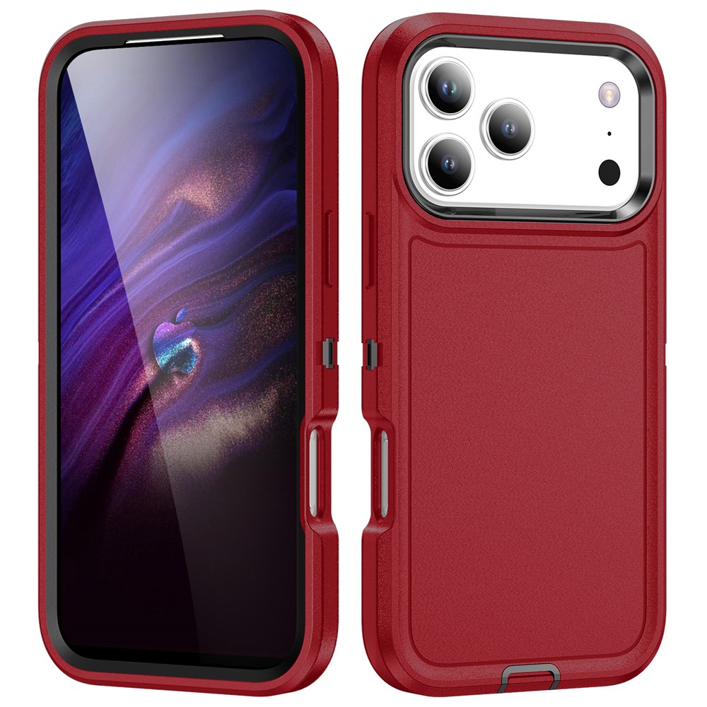  iPhone 17 Pro Skal Extreme Shockproof Hybrid Röd - Teknikhallen.se