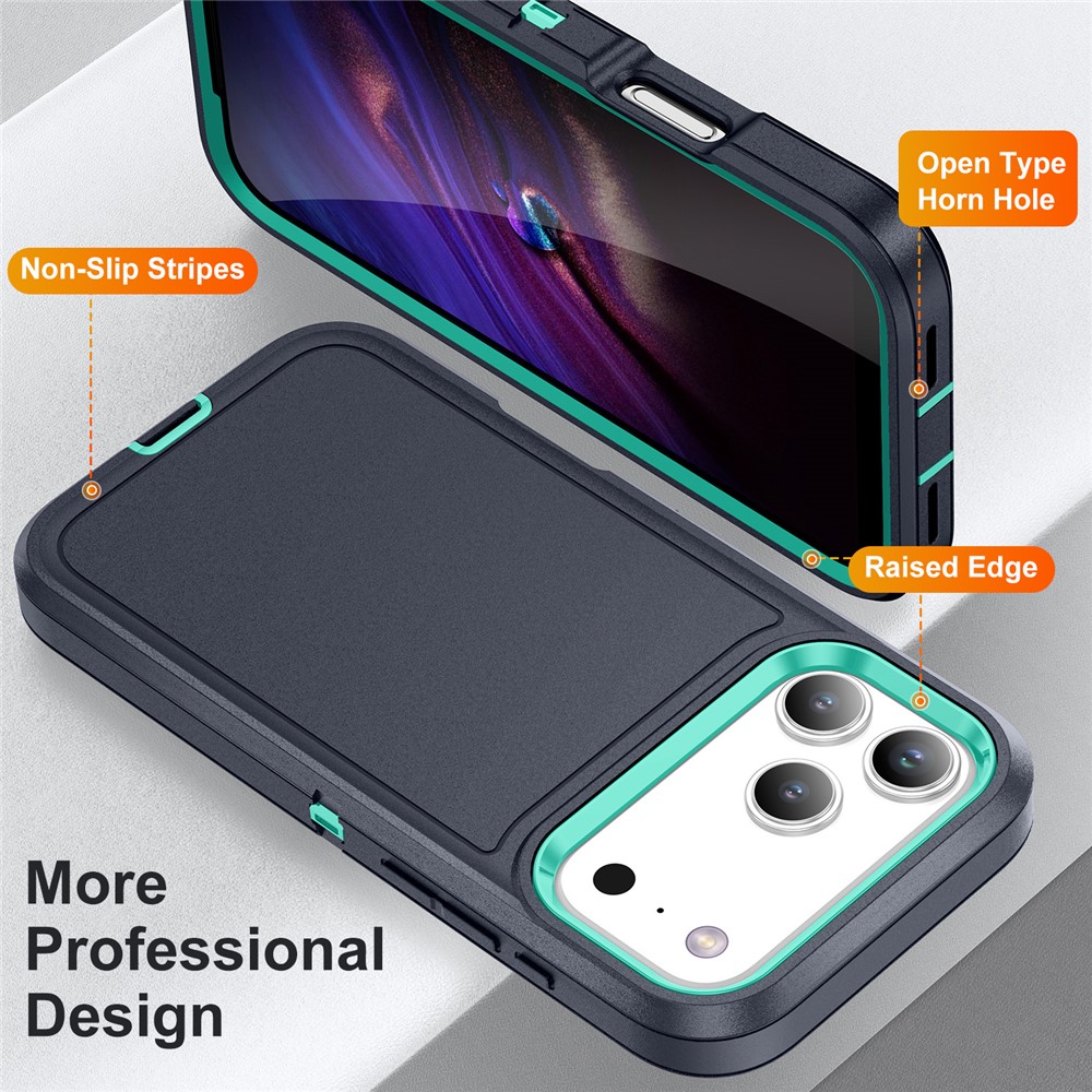  iPhone 17 Pro Skal Extreme Shockproof Hybrid Mörk Blå - Teknikhallen.se